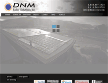 Tablet Screenshot of dnmsolar.com